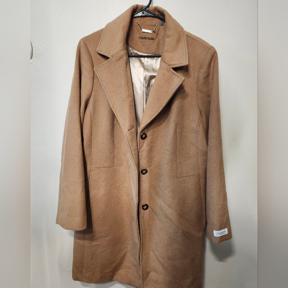Calvin Klein Coat - Beige/Cream